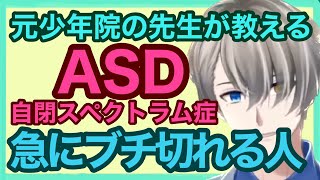 【かなえ先生】ASD/自閉スペクトラム症 怒りが爆発して急にブチ切れるのはどうして？支援の仕方は？元少年院の経験豊富な先生がわかりやすく解説！【切り抜き】