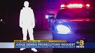Henrico judge denies attempt to charge Lucia Bremer’s suspected killer as adult, appeal underway