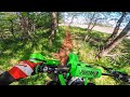 2020 Kawasaki KX250F in the Woods