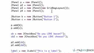 Learn Java Tutorial 1 37 Radio Buttons and Button Group