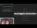 ASMR Programming - Creative Menu Hover Effects Tutorial with HTML, CSS & JavaScript
