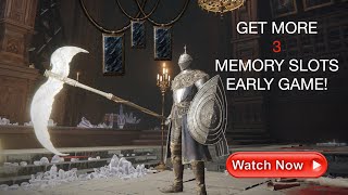 HOW TO GET 3 MORE MEMORY SPELL SLOTS EARLY GAME - ELDEN RING!