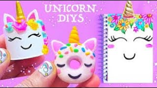 4 Beautiful DIY Unicorn school supplies!! || Back to school Craftz || Crafts to do in just 5 mins !!