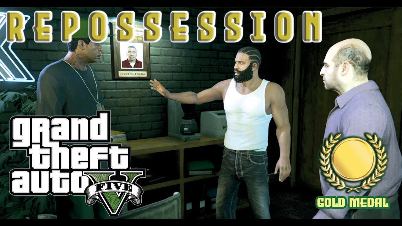 GTA V Mission - Repossession | 100% Completion | Gold Medal - YouTube