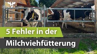 5 Fehler in der Milchviehfütterung 🙅‍♂️