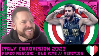 MARCO MENGONI REACTION | MARCO MENGONI DUE VITE | SANREMO 2023