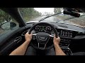 2022 audi e tron gt performance pack pov rain drive 3d audio asmr