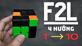 Việt Roux | F2L 4 hướng - Công thức 1 ➝ 10 ✓