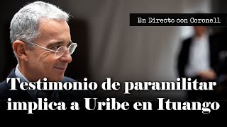El expresidente Álvaro Uribe aparece en testimonio de PAR4MILIT4R sobre MAS4CR3S de Ituango