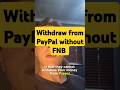 How to withdraw from PayPal without an FNB account in South Africa. #sourcefunds #FNB #paypal