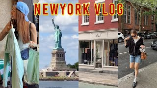 NY vlog2. 쉿! 뉴욕패션스쿨졸업생들이 함께한 쇼핑 및 핫플편🚕! 야 너도 뉴요커 할수있어! 퐐로미💞