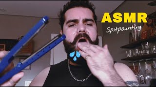 ASMR Spitpainting👅Com SONS DE BOCA (Personal Attention)