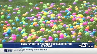 Eggs fly in the “Copter-Hop Egg Drop” in Glasgow