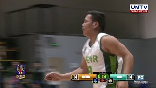 Rodel Vergara drills a 3-pointer from the corner | DENR Warriors | UNTV Cup