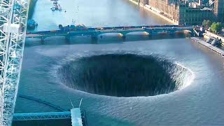 【雪妹讲电影】 经典科幻片：河里出现巨大深洞，水瞬间被吸干，原来外星人在搞鬼