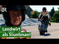 Bauer und Stuntman: Harleys, Motorrad Shows und Landwirtschaft - geht das? | Unser Land | BR