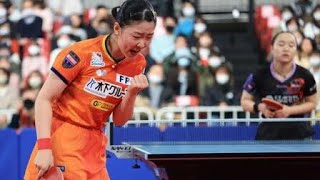 【全日本卓球選手権】16歳の張本美和選手が史上最年少チャンピオンになる勢いです！伊藤美誠選手にストレートで勝利しました。次 vs ひなのいのち Tokyo Japan 🗼🗾