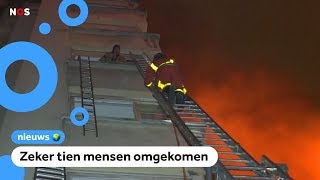 Heftige brand in een flat in Parijs