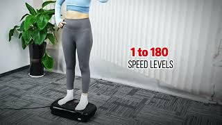 Fitness Vibration Plate Machine with Resistance Bands