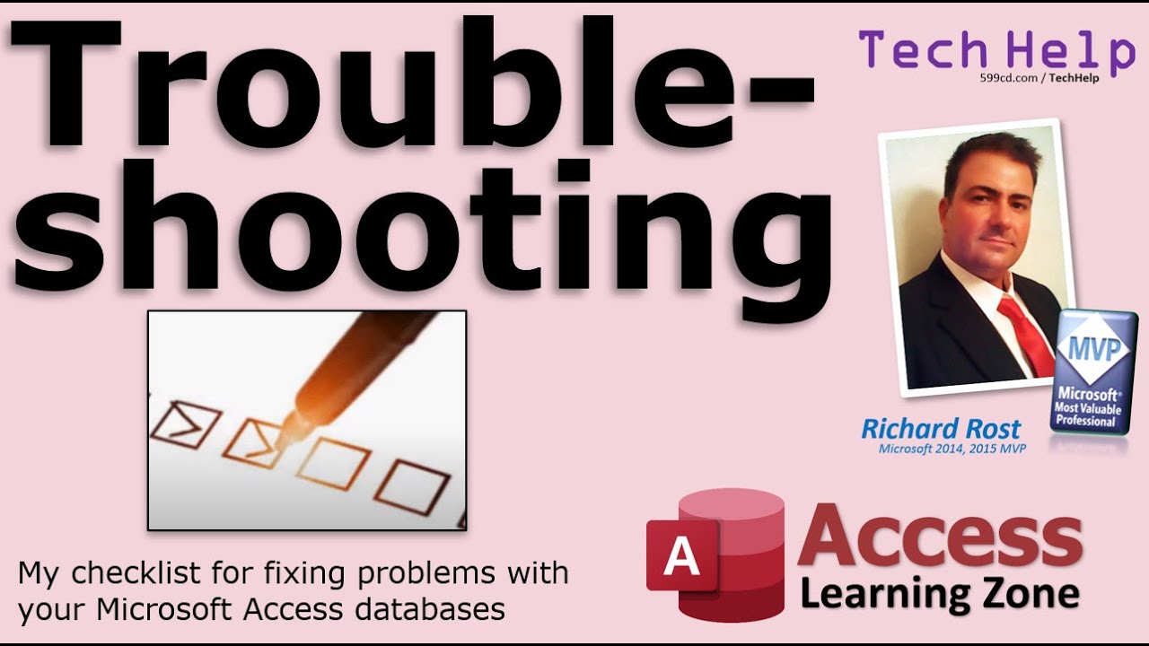 Microsoft Access Troubleshooting Checklist Fix Errors Problems