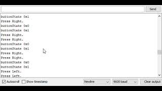 19 H robot project Infrared Receiver Test comm port output