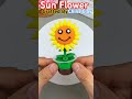 sun flower crafted by china clay