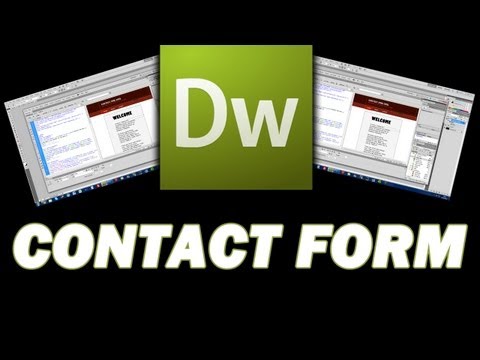 How to create a contact form in Dreamweaver CS5 How to create a contact form in Dreamweaver CS5