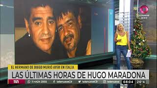 Cómo fueron las últimas horas de Hugo Maradona