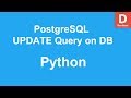 Python PostgreSQL UPDATE query