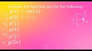 Evaluating Trig Functions with Function Notation