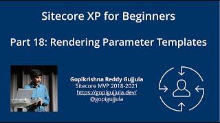 Part 18: Sitecore Rendering Parameter Templates