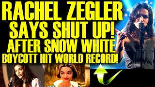 RACHEL ZEGLER SCREAMS AT FANS AFTER SNOW WHITE BOYCOTT HITS A WORLD RECORD FOR DISNEY!