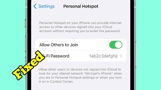 iPhone 15, 15 Plus, 15 Pro, 15 Pro Max Personal Hotspot Not Working? Here's the fix