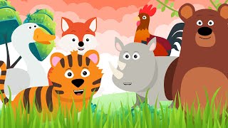 Leer de dieren geluiden deel 2 / Peuters en kleuters leren de grappige dierengeluiden