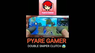 PYARE GAMER DOUBLE SNIPER CLUTCH 😱 #youtubeshorts #shorts #freefire #handcam #pyaregamer #sniper