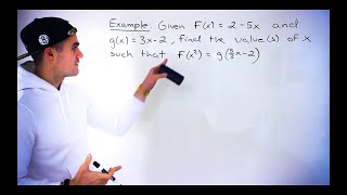 Grade 11 Functions (MCR3U, Ontario) - Solve Equation with Function Notation