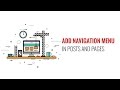 How to Add WordPress Navigation Menu in Posts  Pages
