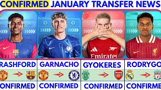 🚨THE LATEST CONFIRMED TRANSFER NEWS AND RUMOURS TRANSFERS WINTER 2025|Rashford✔️Gyokeres✔️Garnacho✔️