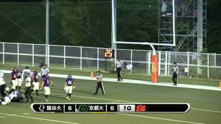 【2014関西学生アメフトハイライト】龍谷大vs京都大