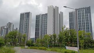 완성돼 가는 멋진 양주 회천신도시 Awesome high rise Apt building at Yangju countryside