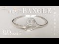 Heart Bangle/Easy Bracelet/DIY Bracelet/Wire Wrap Bracelet Tutorial/How to make