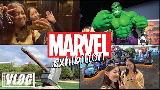 revealing our inner nerds at the marvel exhibition - wellington vlog 🛫 [maymei and littlejohn]