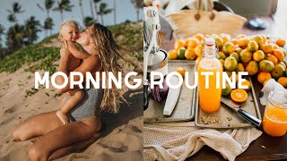 MINIMALIST MORNING ROUTINE | productive morning routine in our Hawaii home