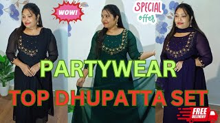 ❌❎💥💥TOP DHUPATTA SET /PARTY WEAR /ഇത്രയും വിലക്കുറവിൽ ❗❗🛑🛑‼️‼️‼️