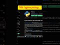 How to install python packages in Vscode #install #python #vscode #vscodetips