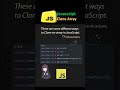 How to clone an array in JavaScript in 20 sec 🚀