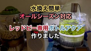 【新作】ドリンクサーバーでレッドビー飼育#2【水換え簡単！】