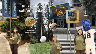 uc davis aggie day 🐄 transfer apartment tour, on-campus food, free merch, & more!!