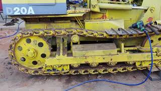 Track chain replacement D 20a - 6 Komatsu Dozer Part 2