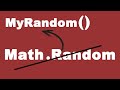 Custom Random number generator JavaScript (Algorithmic Project)